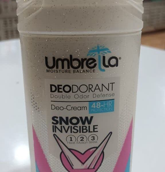 مام دئودورانت کرمی آمبرلا مدل Snow Invisible | Umbrella Snow Invisible Deodorant Cream