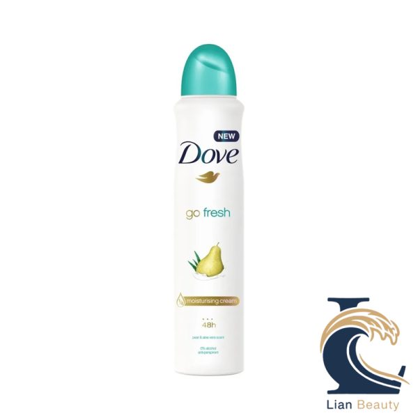 اسپری ضدتعریق زنانه داو مدل Go Fresh با رایحه گلابی و آلوئه‌ورا