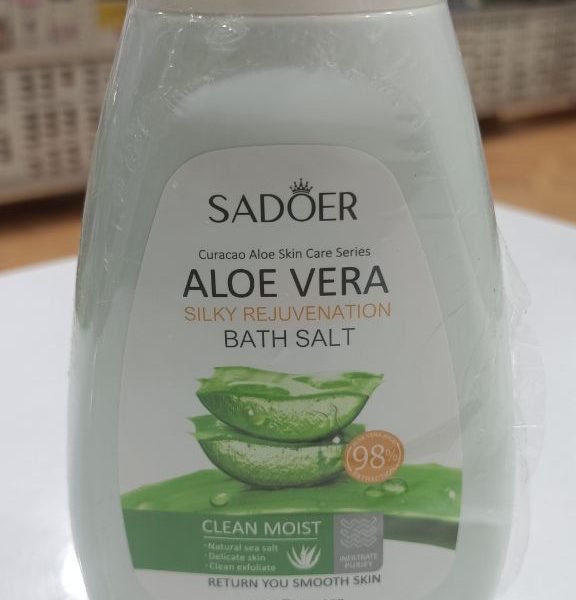 (شامپو بدن نمک حمام آلوئه‌ورا) شامپو بدن تسکین‌دهنده و ابریشمی‌کننده پوست sadoer