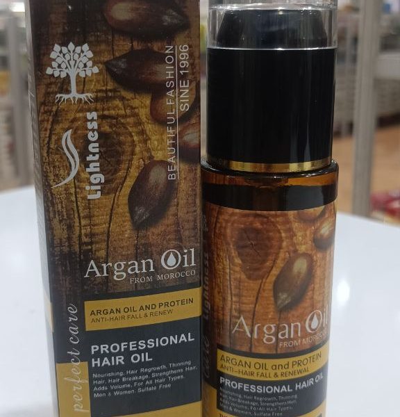 روغن آرگان | L.i.g.h.t.n.e.s.s Argan Oil احیاکننده حرفه‌ای مو 100ml (اصل)