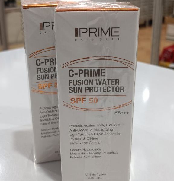 خرید ضد آفتاب پریم ویتامین سی SPF 50 | Prime C‑Prime Fusion Water Sun Protector | محصول اصل از فروشگاه لیان‌استور