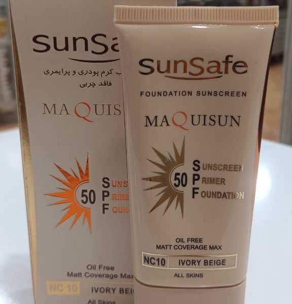 خرید کرم ضد آفتاب سان سیف SPF 50 رنگ بژ آیوری NC10 فاقد چربی | محصول اصل لیان‌استور